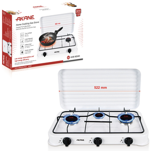 موقد غاز منزلي من أكاني، موقد غاز للطهي في المنزل بثلاث شعلات، موفر للطاقة وعالي الكفاءة، قوي ومستقر الحرارة - Product Image 1