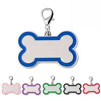 Imprimante d'étiquettes d'identification de chien de haute qualité et pratique personnalisée toutes les formes en métal blanc ou en résine époxy pour la gravure