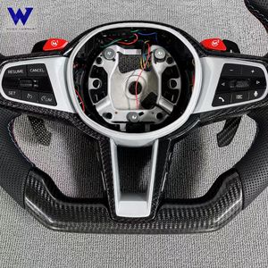 Personnalisation du volant en fibre de carbone sport, compatible avec <span class=keywords><strong>BMW</strong></span> <span class=keywords><strong>Série</strong></span> G G80 M4 G82 M5 F90 M8 X3m X4m X5m X6m G3x G1x F10 F30 - Product Image 5