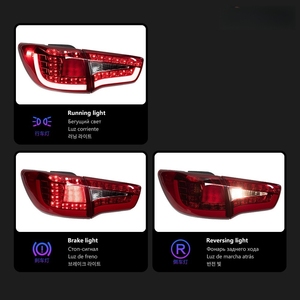 Luces traseras modificadas para <span class=keywords><strong>Kia</strong></span> <span class=keywords><strong>Sportage</strong></span> R 10-16 montaje de luces traseras LED Luz de marcha atrás luces de freno luces traseras - Product Image 3
