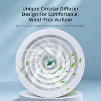 Diffuseur circulaire multi-tailles en ABS, diffuseur rond pour système HVAC, diffuseur rond réglable