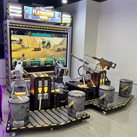 Machine de jeu d'arcade de tir Gatling Gun à monnayeur pour 4 joueurs, simulateur de jeu vidéo de tir en intérieur