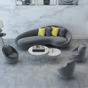 Arc Office <b>Sofa</b> Set High-Density Sponge Modern Design Free Combination For Business Meetings And Receptions - Product Image 4