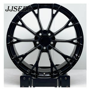 JJSEES 5x120.65 Jantes forgées pour Chevrolet <span class=keywords><strong>Corvette</strong></span> C6 <span class=keywords><strong>C5</strong></span> C7 C8 C4 ZR1 Z06 19 20 21 pouces Jantes en alliage noir Jantes de course - Product Image 1