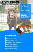 Suivi GPS sans fil à distance avec écoute vocale, étanche IP67, 4G, pour la chasse, suivi GPS pour chien de compagnie
