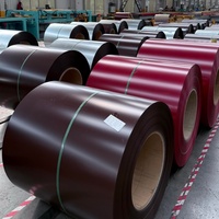 Bobine d'acier PPGI 0,35 mm 0,4 mm 0,5 mm, tôle d'acier prélaquée PE, largeur 1000 mm pour la fabrication de tôles de toiture ondulées