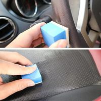 Accessoires de voiture Bloc enduit de feutre de laine Finition en verre Placage Bloc d'éponge en cristal Éponge d'élimination du film d'huile en feutre de laine