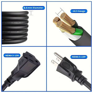 14/3 16/3 18/3 Gauge tugas berat, 3 Prong 13A 1625W ETL terdaftar untuk taman dan rumah tahan air luar ruangan kabel ekstensi - Product Image 4