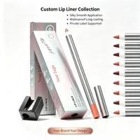 Crayon à lèvres waterproof longue tenue pour maquillage quotidien, effaçable, pour des lèvres plus pulpeuses, marque privée, rouge à lèvres nude