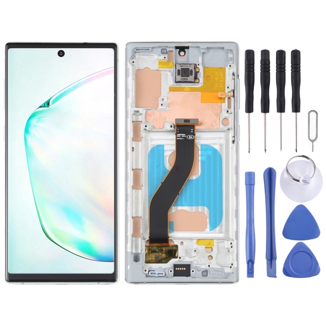OLED LCD Screen for Samsung Galaxy Note10 SM-N970 Digitizer Full Assembly with Frame Lcd Displays