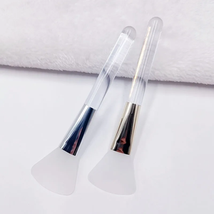 แปรงปัดมาส์กซิลิโคนแบบด้ามจับพลาสติกใสแผ่นมาส์กสำหรับมาสก์หน้า - Product Image 6