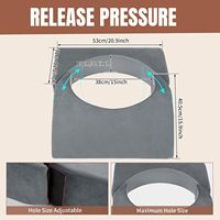 Coussin de soutien post-chirurgical en mousse haute densité à taille ajustable pour la récupération après une chirurgie de lifting fessier brésilien (BBL)