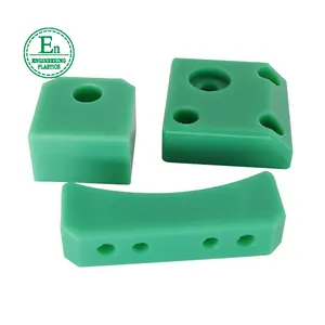 Yüksek sertlik yeşil saf naylon PA6 işleme parçaları özel naylon mühendislik cnc blok