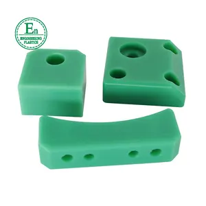 Hoge Hardheid Groen Pure Nylon PA6 Bewerking Onderdelen Custom Nylon Techniek Cnc Blok