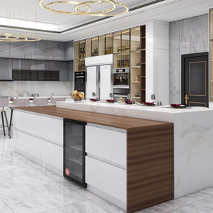 Cbmmart 2025 thiết kế mới tùy chỉnh nhà bếp tủ nhà máy Modular Set hiện đại ván ép nhà bếp lưu trữ đảo - Product Image 2