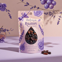 Impression personnalisée Super Alimentaire Dattes Rouges Séchées Prunes Fruit Snack Gummy Réutilisable Debout PE PET Zipper Mylar Sac d'Emballage