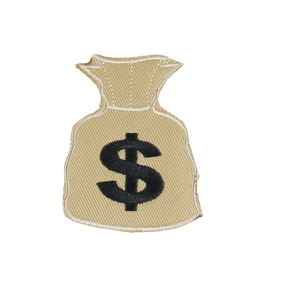 Cartoon clothes torn patch Creative embroidery cloth patch baseball five-pointed star money bag patch