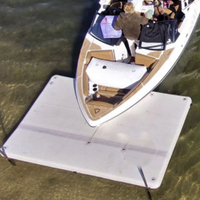Plateforme aquatique gonflable en forme de V, quai flottant portable, plateforme de stationnement pour bateaux et yachts gonflables