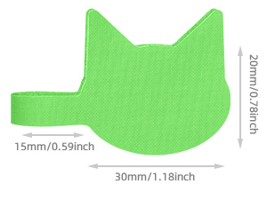 Étiquettes de câbles réutilisables en forme de tête de chat, fermeture auto-agrippante, multicolores, 24/32 pièces, pour l'identification et l'organisation des câbles - Product Image 2
