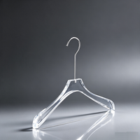 Verstärkter Transparenter Acryl-Kleiderbügel Rutschfester Durchsichtiger Kleiderbügel für Herren Damen Anzug Hemd Präsentation