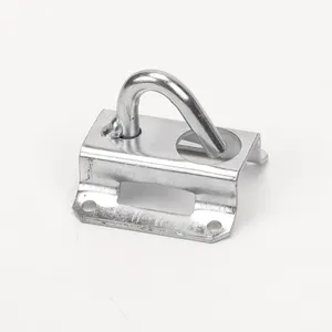 Hot Selling FTTH fiber bracket galvanized steel Pole Bracket hole hoop fastening retractor