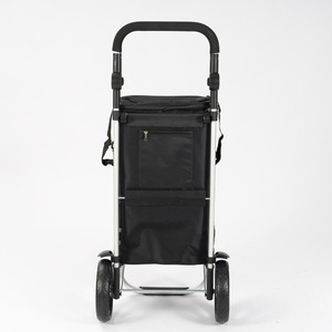 Meilleure vente, vente en gros, chariot de supermarché pliable 600D coloré avec roues - Product Image 3