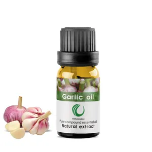 Huile d'extrait de peau d'ail pure distillée à la vapeur Huile essentielle d'ail naturel utilisée comme additif alimentaire pour poissons