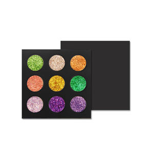 Paleta de sombras de ojos para escenario, 9 colores, lentejuelas brillantes e impermeables - Product Image 2