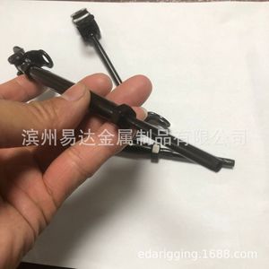 Conector Giratorio de Acero Inoxidable Eda 316 con Recubrimiento Negro, Adaptador de Terminal de Cable de 180 Grados - Product Image 4