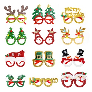 Max Fun - 24 Piezas de Monturas de Gafas de Fiesta Navideñas con Brillantina Ecológica, Personalizables de Fábrica, Accesorios de Decoración, Talla Única - Product Image 2