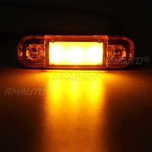 10pcs 12V 24V LED Side <b>Marker</b> Lights Trailer Lights Warning Tail Light Signal Brake Lamps for Truck Car Lorry Bus Caravan - Product Image 3