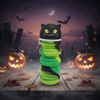 Trousse à crayons en silicone Halloween, boîte de rangement, coffret cadeau idéal pour l'organisation des fournitures scolaires