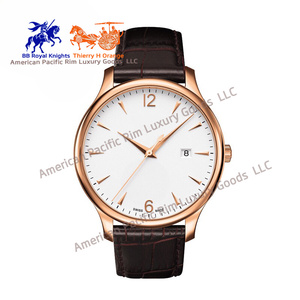 Reloj de Cuarzo de Lujo para Hombre de Alta Gama, Calidad 5A, Correa de Cuero, Escala de Números Romanos, Correa Impermeable, Calendario - Product Image 3