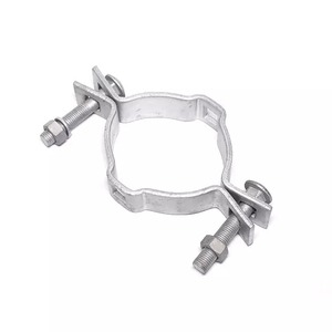 Banda de acero doblemente doblada Quan Pham de 8 pulgadas - 8-5/8 pulgadas, galvanizada en caliente según ASTM A-153, dos mitades de banda de acero de 1/4" x 1-1/2" - Product Image 2