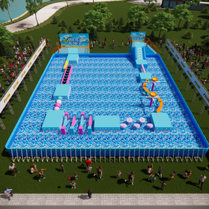 Parc aquatique flottant commercial à prix d'usine, parcours d'obstacles géant et amusant pour les grands enfants et les adultes - Product Image 4