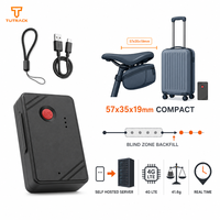 Traceur GPS sans fil compact 57x35x19mm pour sacoche de vélo, avec serveur privé autonome et téléchargement automatique en zone aveugle