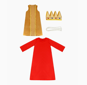 Disfraz de Rey Medieval de Cara Amarilla para Niños, Fibra Sintética, Festival de Jardín de Infancia, Actuación en Escenario, Disfraz de Cuento de Hadas - Product Image 4