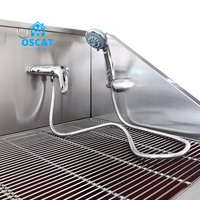 OSCAT Machine de lavage pour animaux de compagnie personnalisée, baignoire pour chiens en acier inoxydable, instrument vétérinaire, directement de l'usine