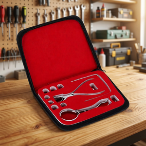 1 Kit de Perforateur Manuel en Acier Inoxydable pour Gouttière Dentaire, Pince à Perforer, Outil de Protection en Caoutchouc Dentaire, Soin des Dents, Orthodontie - Product Image 2
