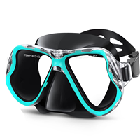 Masque de plongée pour adultes en silicone noir cool commercial personnalisé de conception originale d'usine de vente chaude équipement de plongée