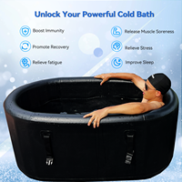 Bain de glace froid avec thérapie, baignoire à immersion froide, grande baignoire en plastique portable, baignoire économique pour adultes, refroidisseur d'eau, baignoire de récupération