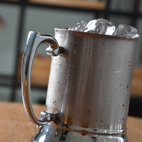 Logo personnalisé en gros, Double paroi en acier inoxydable, réservoir à bière avec poignée