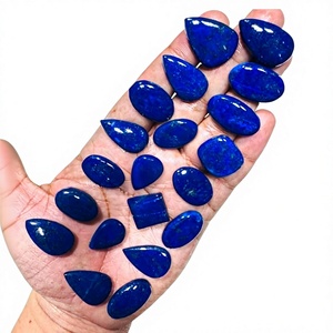FAIJAN GEMS Lapis Lazuli Naturel, Cabochon de Pierre Précieuse Non Montée, Poli, Toutes Tailles, Cristal du Rajasthan, Certifié par une Tierce Partie pour la Bijouterie - Product Image 1