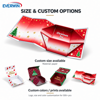 Boîte cadeau magnétique pliable personnalisée avec logo, surface mate écologique de qualité supérieure, pour emballages de bijoux de Noël et événements