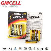 Pilas alcalinas LR03 AAA de alta potencia de 1.5V al por mayor para control remoto y ratón