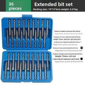 50PCS <b>Screwdriver</b> <b>Bit</b> <b>Set</b> Long Magnetic <b>Bits</b> Slot Hex U Type Security for Power Drill 50-piece <b>Set</b> Extended <b>Bit</b> Screwdr - Product Image 3