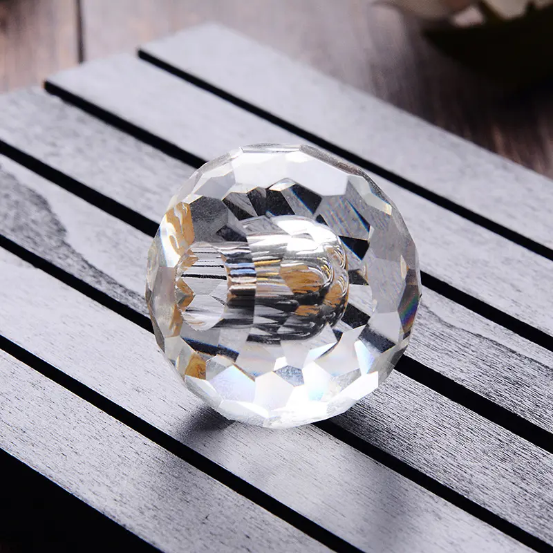 Sfera di cristallo trasparente personalizzabile decorativo Fengshui 76mm per la decorazione domestica