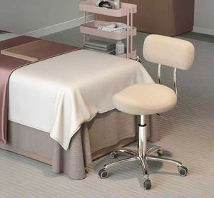 Sillón elevador con ruedas y asiento tipo sillín específico para salón de belleza, taburete silencioso con ruedas, taburete profesional para barbería, banco para técnico de uñas - Product Image 1