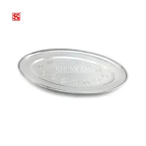 Oval Plate&Dish Stainless Steel serving tray food plate