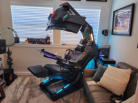 IW-R1 PRO zéro gravité inclinable poste de travail chaise GIMI gaming COCKPIT, fonctionne triple moniteur inclinable VR imperator